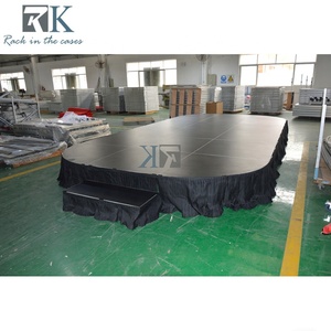 Scène de scène réglable à haute capacité et légère, installation rapide, scène en bois, rehausseurs en aluminium - Product Image 4