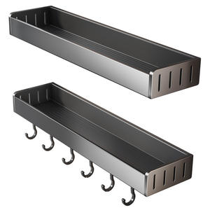 ชั้นวางของติดผนังในครัว Tiandi รูปทรงสี่เหลี่ยมผืนผ้า ที่เก็บมีดแบบไม่ต้องเจาะผนัง ที่จัดเก็บเครื่องปรุงรส โซลูชั่นการจัดเก็บของใช้ในบ้าน - Product Image 4