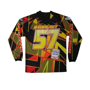 Kaus Balap Pro Motocross, Kaus MX Desain Bebas Kualitas, Jersey Motocross Balap