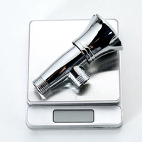Robinet d'angle moderne en zinc chromé, accessoires de robinetterie à ouverture rapide, installation facile pour salle de bain, appartement, hôtel
