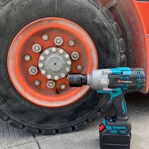 Llave de Impacto Inalámbrica Recargable de Litio de 2100N.m, Llave Dinamométrica Inalámbrica de Alta Resistencia de 3/4" para Reparación de Neumáticos de Camiones y Automóviles - Product Image 4