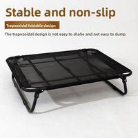 Lit pour animaux de compagnie UFBemo, lit surélevé pliable en maille douce et confortable, rectangulaire, pour intérieur et extérieur, pour chats et chiens, toutes saisons