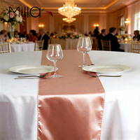 En gros Pas Cher Table En Satin Coureurs Fabricant