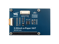 شاشة E-Paper (B) مقاس 3.52 بوصة من Waveshare بتقنية E-Ink بدقة 360x240 باللون الأحمر والأسود والأبيض مع واجهة SPI لـ Raspberry Pi وسلسلة Jetson و RDK X3 A990