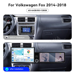 Autoradio MOOKAKA 13,1+12,3 pouces pour Volkswagen <span class=keywords><strong>Fox</strong></span> 2014-2018, navigation GPS Android, stéréo, CarPlay sans fil, autoradio Plug and <span class=keywords><strong>Play</strong></span> - Product Image 2
