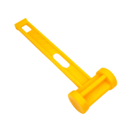 Maillet en plastique Durable de 26.5cm avec crochet Outil de camping pour piquets de tente pour accessoires de filet de tente de plage de randonnée en plein air