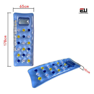 18-Pocket Suntanner Inflable Pool Lounge Mat Ecológico PVC Niños Adultos Tamaño L178X65X19CM Piscina Ocio Playa Juego de agua - Product Image 5