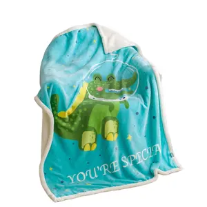 Özel logo sıcak satış ucuz fiyat tek katmanlı flanel battaniye