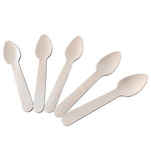 Tùy chỉnh dùng một lần đồ dùng bằng gỗ 110 Mét thìa gỗ dùng một lần món tráng miệng Spoon Set cho <span class=keywords><strong>Ice</strong></span> <span class=keywords><strong>Cream</strong></span> - Product Image 4