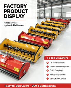 <span class=keywords><strong>Broyeur</strong></span> d'herbe hydraulique pour excavatrice, à lames à marteaux, directement de l'usine |   Approvisionnement fiable pour les importateurs agricoles - Product Image 5
