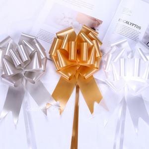 Tùy Chỉnh In Rắn Satin Hoa Bow Ribbon Dài Kéo Chuỗi Holographic Cho Sinh Nhật Món Quà Giáng Sinh Trang Trí Bao Bì - Product Image 1