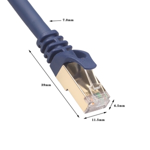 <span class=keywords><strong>สาย</strong></span>แพทช์คอร์ดเครือข่ายอีเธอร์เน็ต SFTP CAT8 RJ45 แบบป้องกันสัญญาณรบกวนสองชั้น ความยาว 0.5 ม./1 ม./1.8 ม./3 ม./5 ม./7.6 ม./10 ม./15 ม./20 ม. สำหรับแล็ปท็อป ของใหม่ - Product Image 3