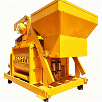 Bétonnière à double arbre JS1500 de 1,5 m³ à mélange forcé avec transmission par boîte de vitesses pour centrale HZS75