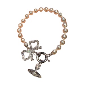 Pulsera de Lujo Ligero con Incrustaciones de Diamantes Completas, Diseño de Mariposa, Perlas en Forma de Gota de Agua y Saturno, Versión Alta Empress Dowager Xi, Novedad para Mujer - Product Image 5