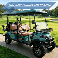 Carrito de Golf Eléctrico de 6 Plazas, Carrito de Golf para 6 Pasajeros en Venta, Vehículo Utilitario Eléctrico de 4 Ruedas para Comunidades Turísticas