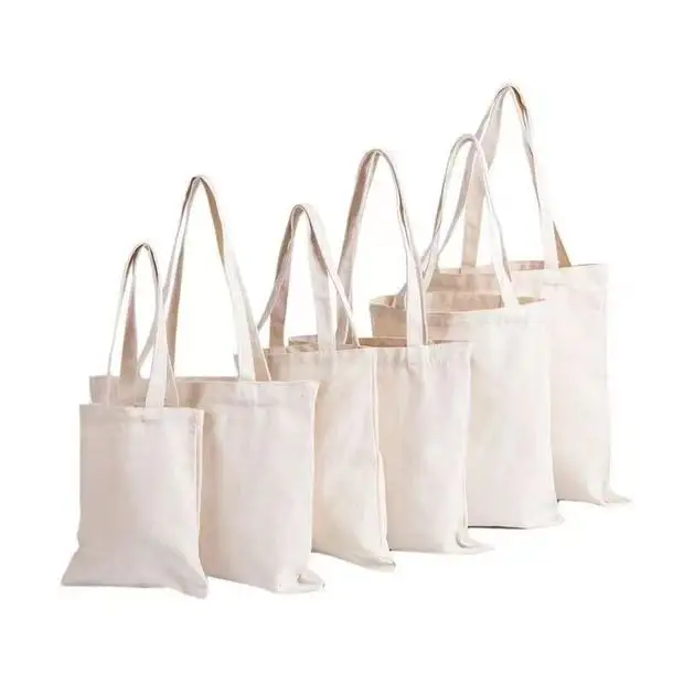 Toptan yüksek kalite boş tasarım dokuma olmayan bez tuval fermuarlı çanta süblimasyon özel Logo pamuk alışveriş torbaları