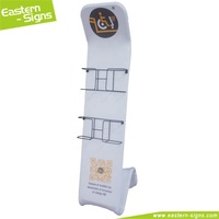 Support de brochure en aluminium sur pied, pliable, en tissu tendu, pour salon professionnel
