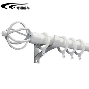 Tringle à rideaux en alliage d'aluminium simple, de qualité supérieure, personnalisable, avec supports – Vente en gros - Product Image 4