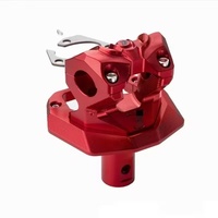 Penjepit Pengangkat Stang Aluminium CNC, Braket Basis Stem E-bike Universal untuk Modifikasi Sepeda Motor dan Skuter Listrik