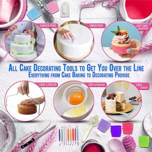 370 PCS Spring Form <b>Pan</b> Cake Turntable <b>Stand</b> Measuring Cup Set Hot Sale Adult Beginner Baking & Pastry Tools - Product Image 3