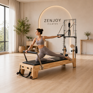 ZENJOY Tour de Pilates <span class=keywords><strong>en</strong></span> bois de chêne commercial <span class=keywords><strong>en</strong></span> gros avec demi-trapèze pour l'entraînement du tronc, idéal pour la maison et le studio - Product Image 2