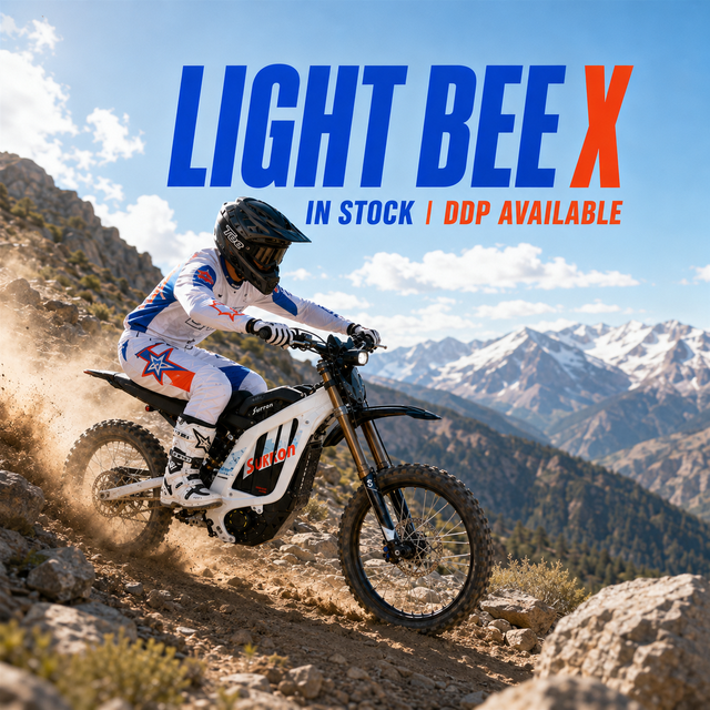Surron Light Bee X Electric Dirt Bike 10kW 72V 35Ah 80km/h DDP Tax Free USA UK AU Local Stock Ready to Ship Off Road E-Moto 2026