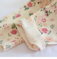 Été 100% Gaze Coton Pantalon d'intérieur Femmes Bas de nuit Offre Spéciale Fraise Fraise Pantalon de pyjama Femmes Pantalon de nuit