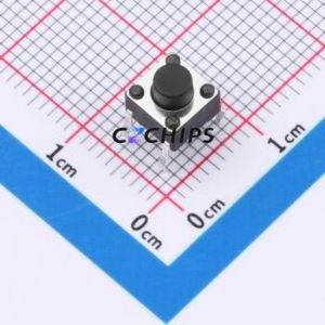 TS013-CBW1FH5.5 Tactile Switch Through hole-4P,6x6mm Switch Single Pole Single Throw Round Button 2.5N Through Hole - Product Image 1