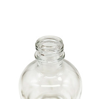 Botella de Vidrio Redonda de Lujo de 375 ml con Tapa de Rosca, Color Personalizado, para Whisky, Brandy, Ginebra, Vodka, Tequila