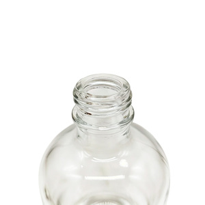 Bouteille en verre ronde de luxe de 375 ml avec bouchon à vis, couleur personnalisée, pour whisky, brandy, gin, vodka, <span class=keywords><strong>tequila</strong></span> - Product Image 2