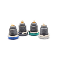 Conector médico de plástico PNG.M0.4GL.LG Redels P serie 4 pines Push Pull