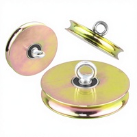 Rouleaux en acier OEM professionnels au design moderne avec roulements à gorge en U pour portes coulissantes d'hôtels et d'entrepôts, épaisseur 20 mm, garantie 1 an