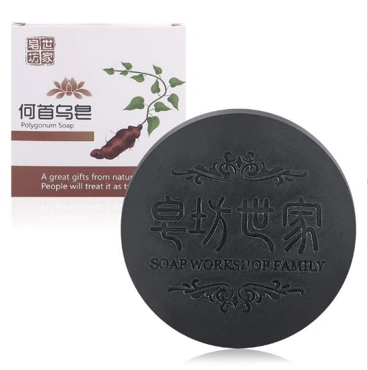 100% Natural Polygonum Multiflorum Oil Control Hair Growth Essential Oil Shampoo Bar Soap Repair Moisturize Damaged Hair