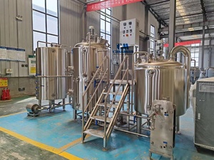 Hai tàu 5 BBL điện/hơi nước sản xuất bia hệ thống bán 800l-2000l Công suất bao gồm động cơ bơm áp lực tàu xe tăng bia rượu - Product Image 3