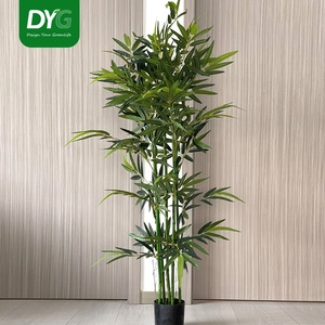 Árbol de bambú artificial en maceta 150cm resistente a los rayos UV interior/<span class=keywords><strong>exterior</strong></span> planta de imitación para decoración de vestíbulo de Hotel al por mayor - Product Image 1