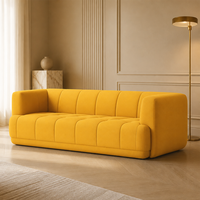 Canapé-lit modulaire moderne YUANCHANG, sectionnel, en velours, avec pieds en acier inoxydable, éponge haute densité, ensemble pour salon