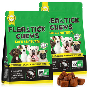 Suplemento Natural en Tabletas Masticables para la Prevención de Pulgas y Garrapatas en <span class=keywords><strong>Perros</strong></span>, con Vitaminas B1, B6 y B12, Levadura de Cerveza, para la Piel, el Pelaje y el Sistema Inmunitario, para Todas las Razas, OEM - Product Image 4