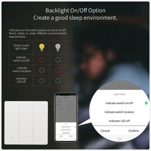 Prise en charge des produits de maison intelligente <span class=keywords><strong>Apple</strong></span> HomeKit Alexa Google <span class=keywords><strong>Home</strong></span> 1 interrupteur d'éclairage mural Gang - Product Image 4