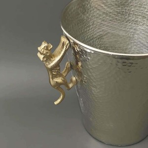 Cubo maceta bañera con logotipo personalizado con mango Jaguar para decoración de fiesta hielo de aluminio de la mejor calidad - Product Image 3