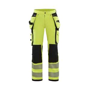BLAKLADER - 719716423399C34 Pantalón Hi-Vis para mujer con 4 vías-elástico Amarillo/Negro-EAN 7330509729571 ROPA DE TRABAJO DE 2017 - Product Image 1