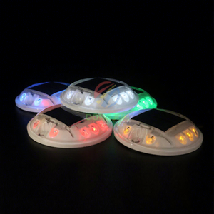 Borneaux routiers solaires en plastique haute intensité pour extérieur, bornes rondes, sécurité routière, LED, étanches IP68, distance visuelle >800m, multicolores - Product Image 1