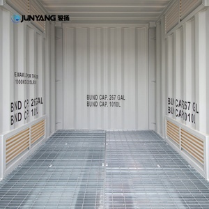 Custom ISO BV 7ft 8ft 10ft <b>Temporary</b> Storage Shipping Container Bunded <b>Floor</b> Side Opening Made Corten Steel for Dangerous Goods - Product Image 5
