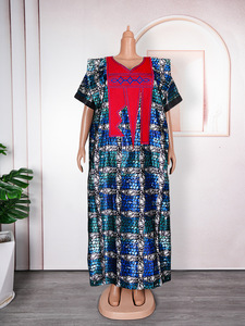 <span class=keywords><strong>Robe</strong></span> Longue Africaine Brodéee et Imprimée, Grande Taille pour Femmes Musulmanes, Style Tendance - Product Image 5