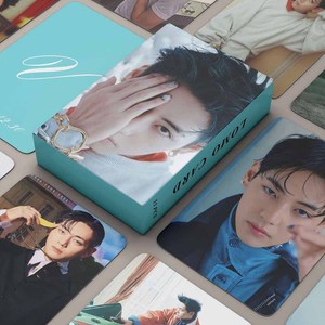 55Pcs/Set Kpop V Taehyung Laser Lomo Cards Fashion Magazine Concept Photocard Ins Selfie Postcards Fans Collection Souvenir Gift