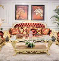 Ensemble de canapés anciens de luxe, design italien, style classique, pour salon arabe, hôtel, appartement