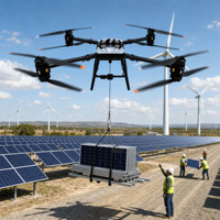 Drone industriel personnalisé à grande capacité de charge, UAV de levage aérien pour travaux d'ingénierie