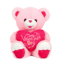 Vente en gros d'ours en peluche personnalisés avec inscription « Je t'aime » en forme de cœur rouge, grands ours en peluche, animaux en peluche, poupées, cadeaux pour la Saint-Valentin