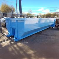 Conteneur à déchets en acier sur roulettes personnalisé, gestion des déchets, empilable, bacs de recyclage, état neuf