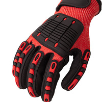Gants de travail multi-usages antidérapants, anti-coupures, anti-chocs, en HPPE, avec revêtement TPR, résistants à l'abrasion