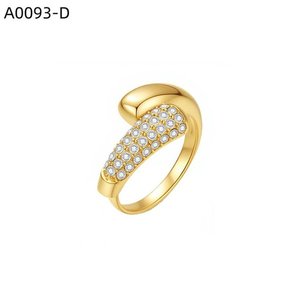 เอมี่ เอมี่แฟชั่นแหวนเซอร์โคเนีย A0093 ผู้หญิง 925 เงินโรเดียมชุบแหวนค็อกเทลสวมใส่ทุกวันดีไซน์ทรงเรขาคณิตอินเทรนด์ - Product Image 2